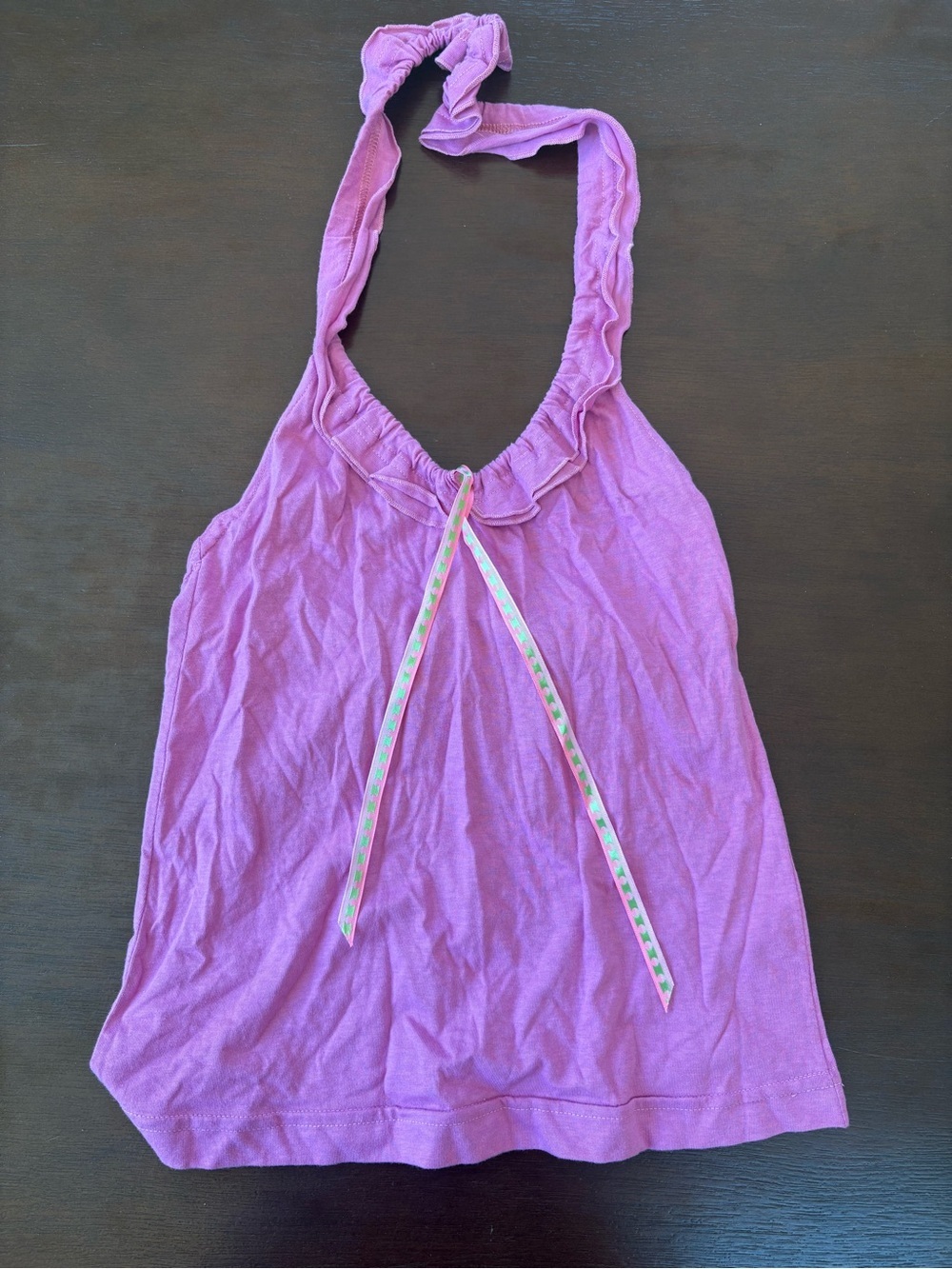 Petro Zillia Lavender Halter Camisole with Decorative Tie